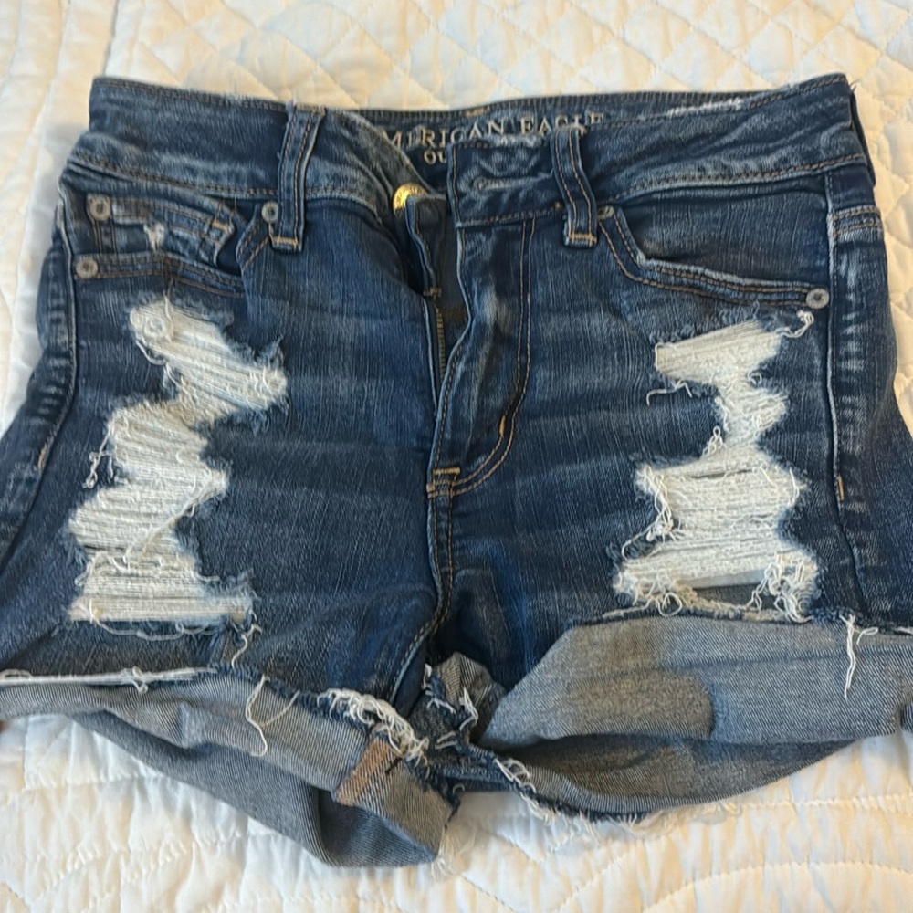american Eagle next level stretch jean shorts